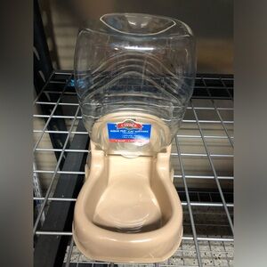 Aqua Flow Cream Automatic Cat Waterer - Refillable Pet Fountain